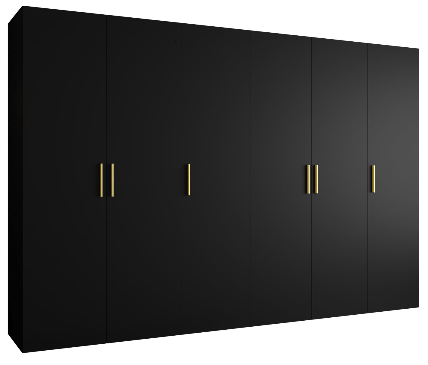 Szafa uchylna otwierana Bari 1 300 x 52 x 202 cm czarny + u. złoty Abiks Meble