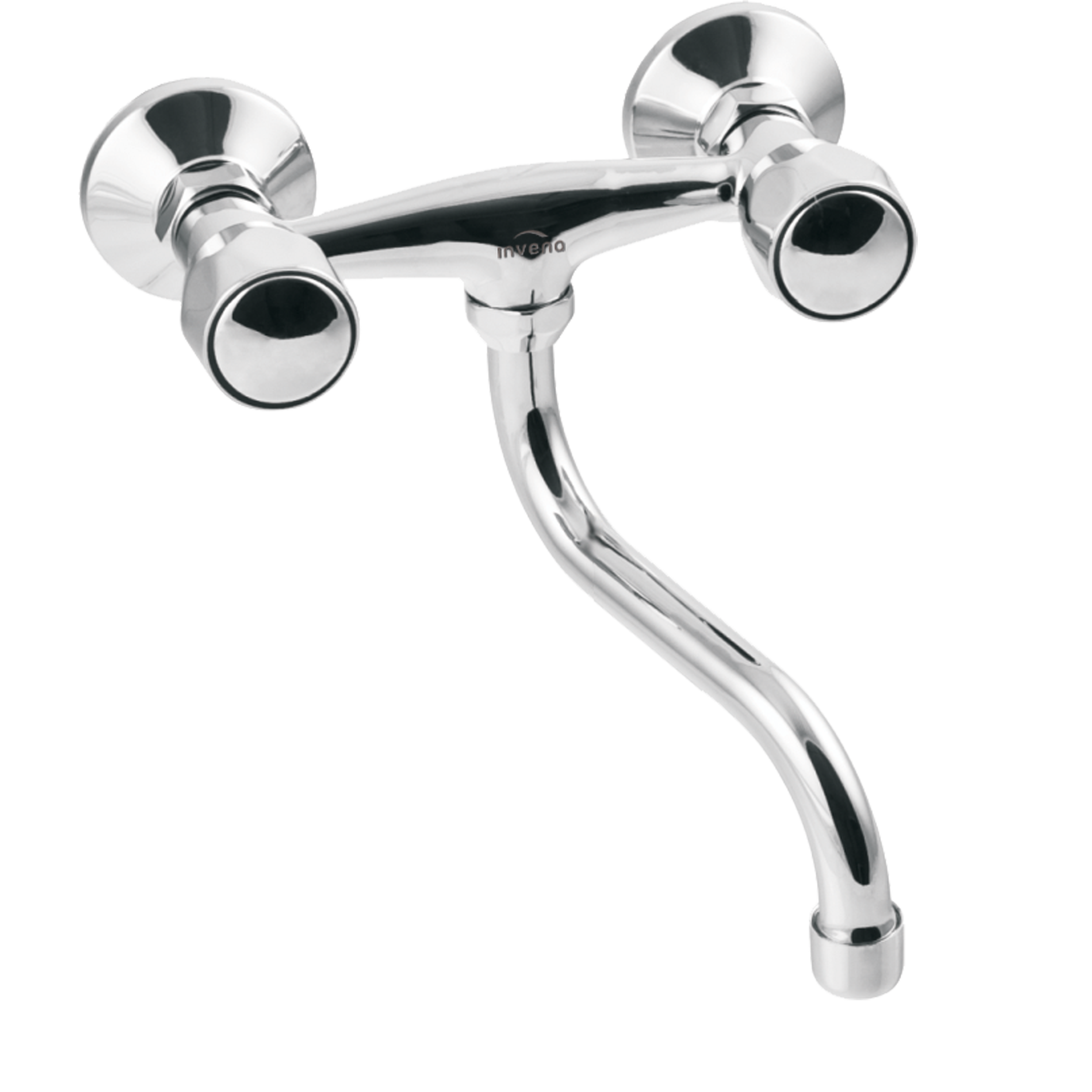 Bateria Kuchenna Ścienna z Wylewką typu „S” (250 mm) Invena Modena Srebrny