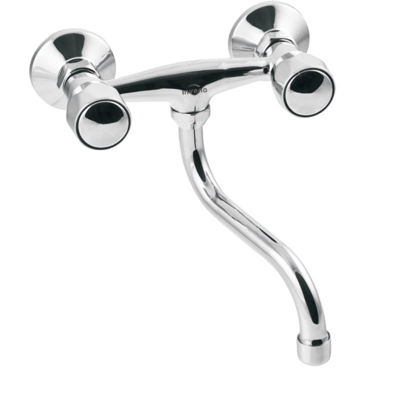 Bateria Kuchenna Ścienna z Wylewką typu „S” (250 mm) Invena Modena Srebrny