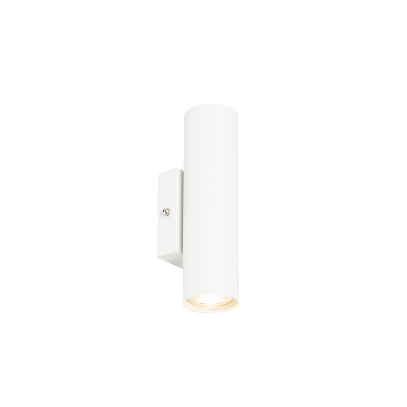 Qazqa nowoczesny lampa up &amp; down - Jeana - biały, max. 7w, gu10, z 2 punktami świetlnymi, 5.4cm, IP20 oświetlenie wewnętrzne