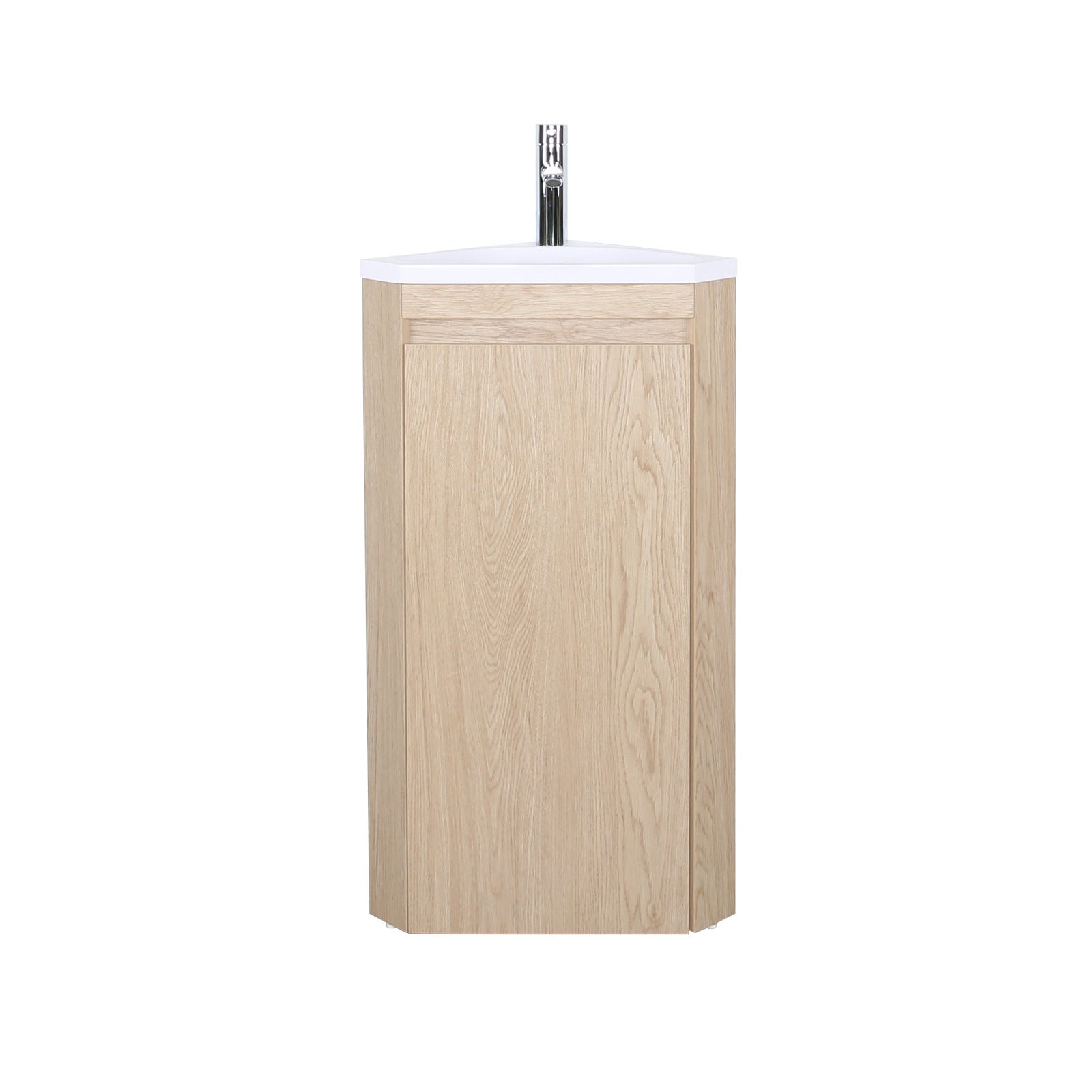 Meuble lave-mains d'angle SORRENTO avec vasque en résine - 8