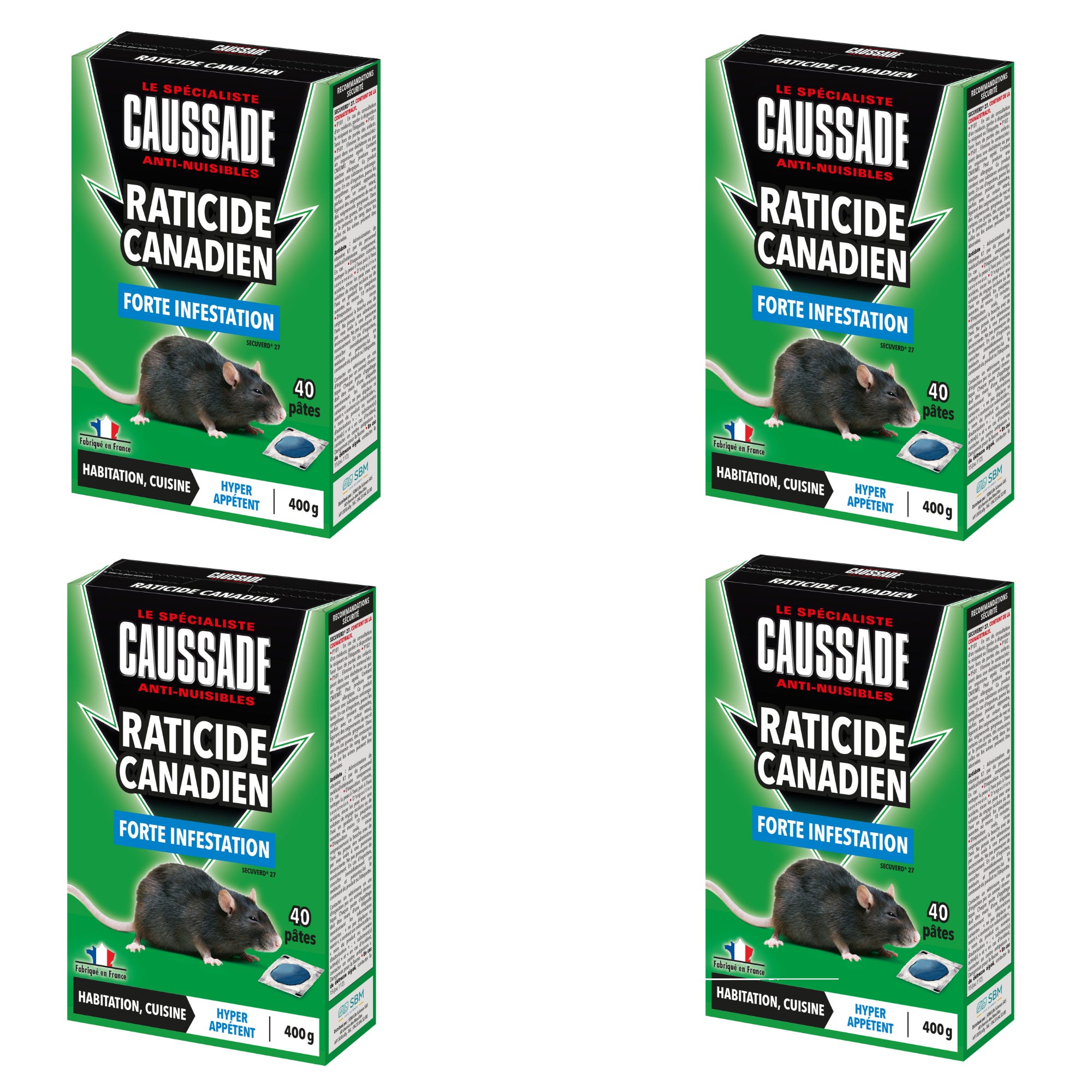 CAUSSADE Raticide Canadien - Anti Rats - Efficacité Radicale - Tous CAUSSADE Raticide Canadien - Anti Rats - Efficacité Radicale - Tous