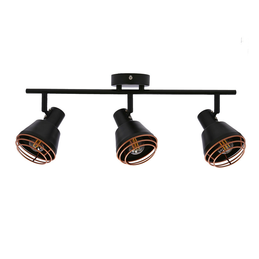 Lampa sufitowa wisząca Neria czarno-miedziana 3xE14x40W wym: 15 x 18 cm metal Candellux - 5