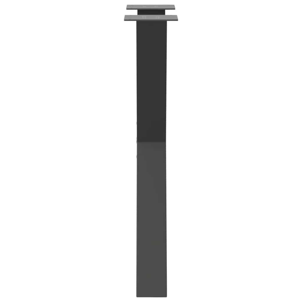 Maison Exclusive - Pieds de table à manger en forme de X, 2 pièces, anthracite, 60 x (72-73) cm, acier - 6