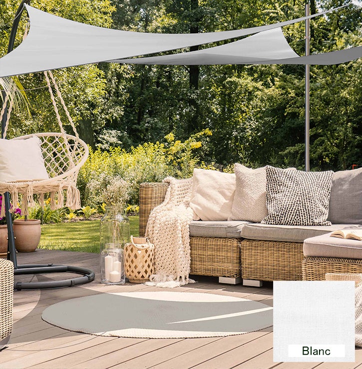 Voile D'ombrage Triangulaire Beige 4x4x4M-ombrage Extérieur Cour Jardin Auvent Anti Ultraviolet 95040445 Voile D'ombrage Triangulaire Beige 4x4x4M-ombrage Extérieur Cour Jardin Auvent Anti Ultraviolet 95040445