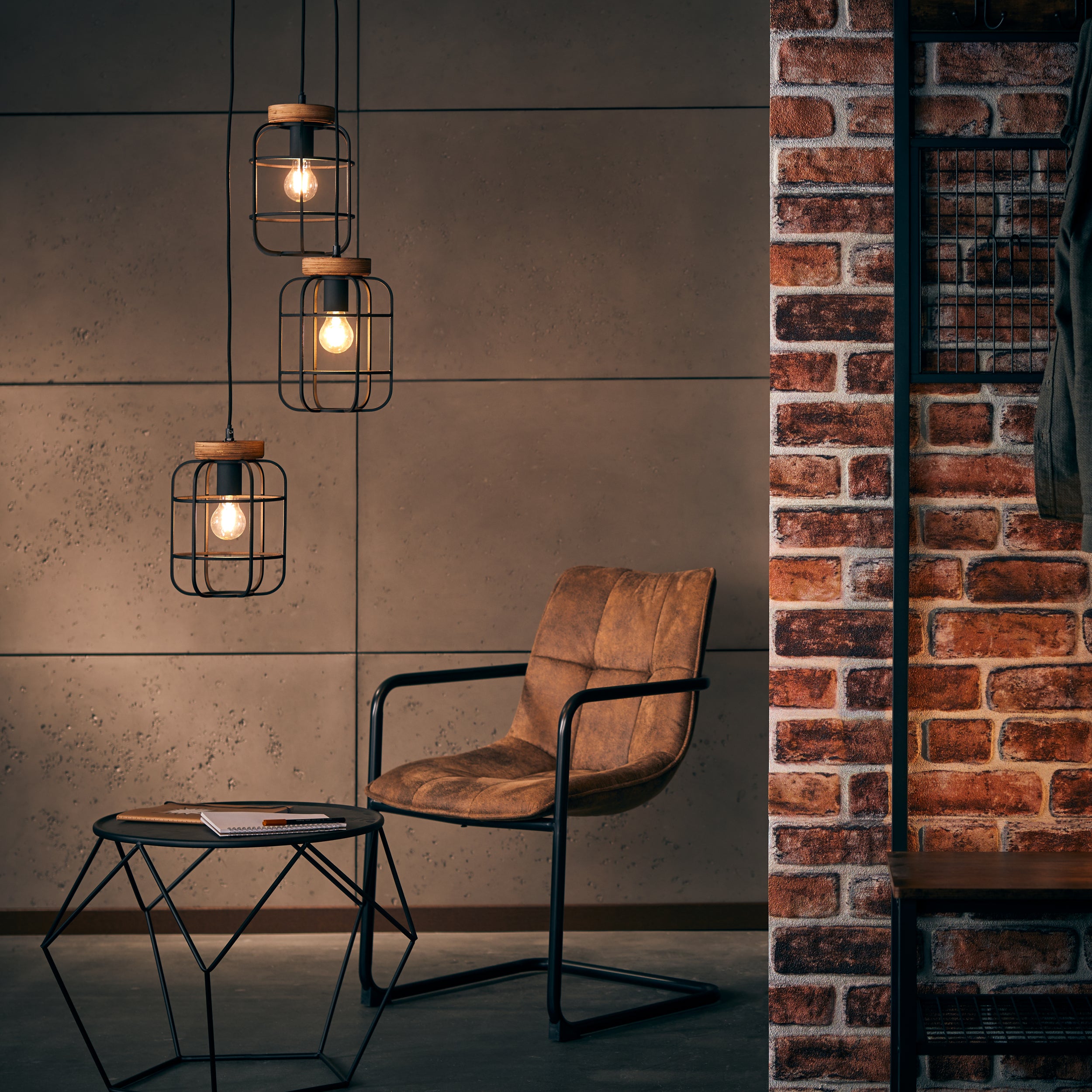 Lampa Brilliant Daintree spot bar 2 lampy drewno/aluminium czarny brąz 2x D45, E14, 28 W - 5