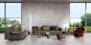 Carrelage Grand Format 90x90 Stonecrete Gris - ALLOCARRELAGE