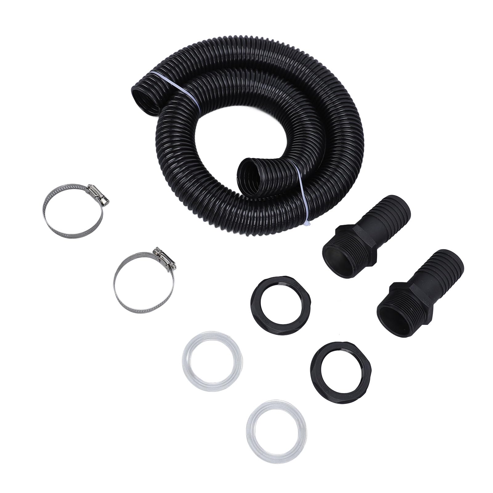Set di raccordi per barile da pioggia,il raccordo per barile da pioggia comprende raccordi per barile da pioggia,tubo di collegamento, aprifori e fascetta stringitubo,per barili da pioggia, cisterne