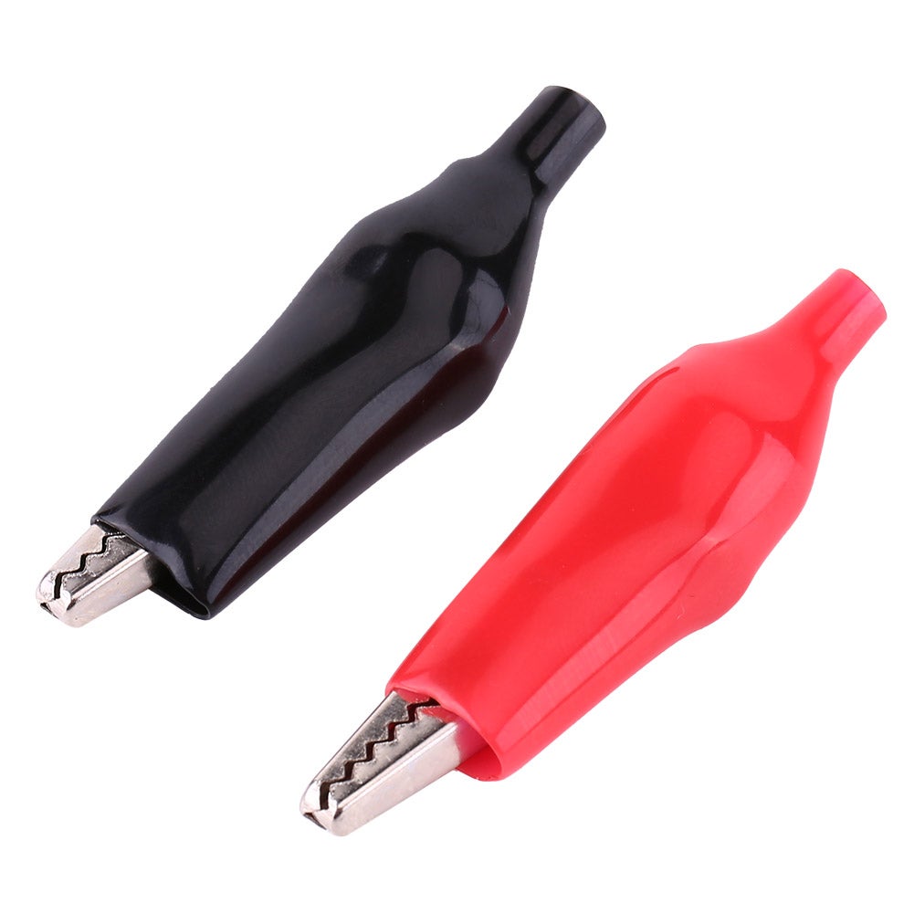 Zacisk krokodylkowy, ekologiczny łącznik krokodylkowy z PVC z powłoką niklowo-żelazową, 20 sztuk, dla inżynierów zajmujących się testami elektrycznymi