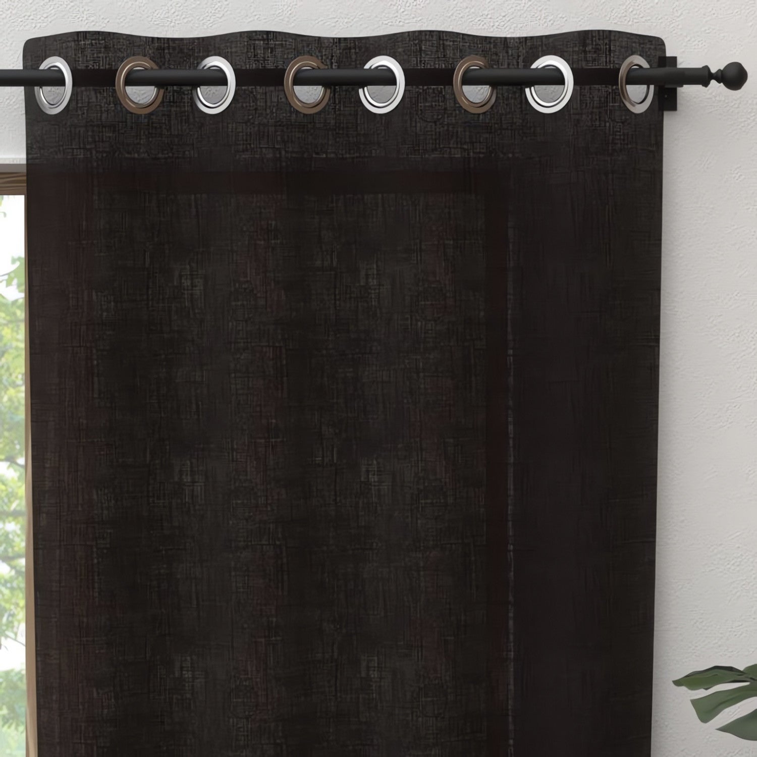 Rideau à Oeillets Pur Coton 135x250 Cm Panama Noir Par Soleil D Ocre Leroy Merlin Rideau à Oeillets Pur Coton 135x250 Cm Panama Noir Par Soleil D Ocre Leroy Merlin