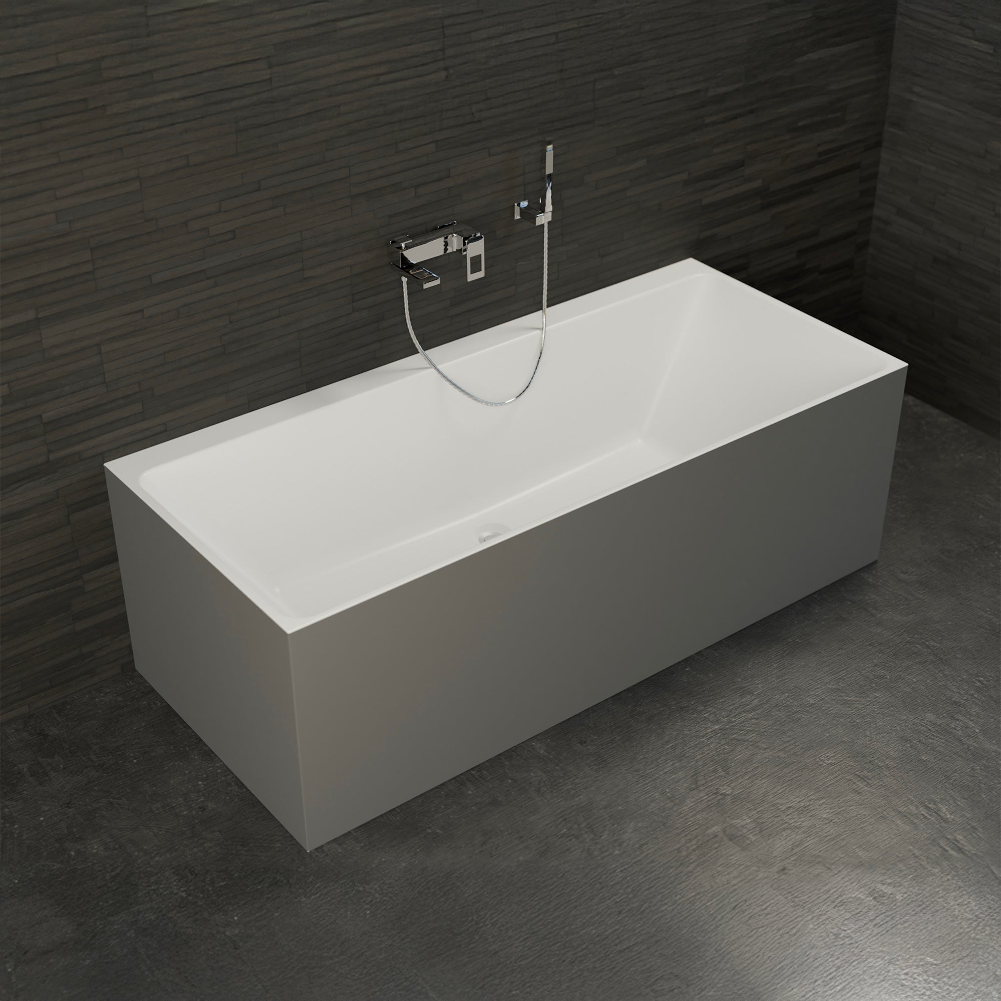 Baignoire Ilot Cobalt 170 grise 170 x75 x56 cm, by SPALINA - 5