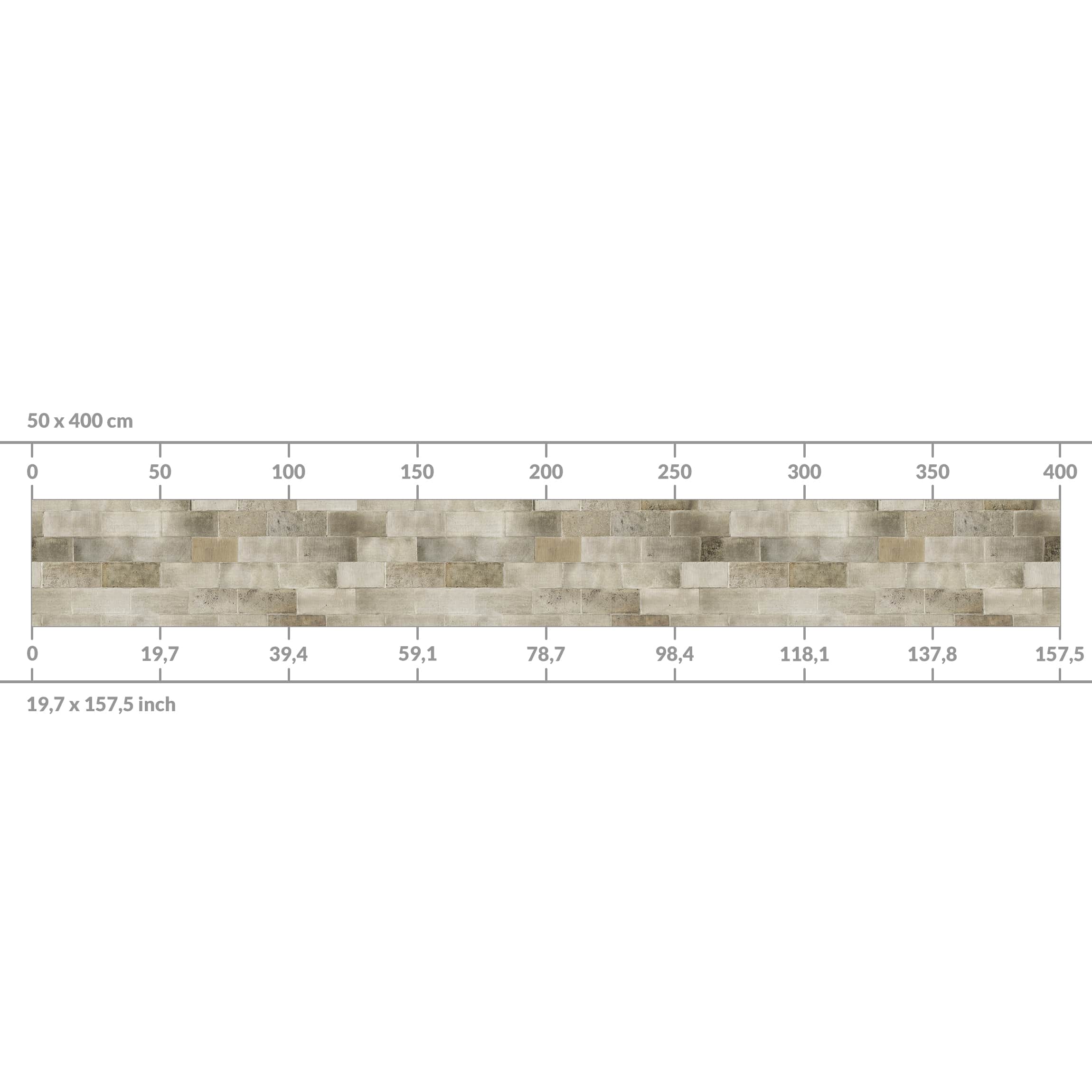 Crédence cuisine moderne crédence adhésive imperméable et résistant à l'huile autocollante sur mur et carrelage Mur brique béton 50 x 70 cm - 6