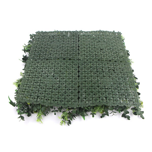 Barbuda | FOLY - ignifuge / anti-feu - 50 x 50 cm - Mur végétal artificiel intérieur - Imitation lierre / hedera - Garantie UV 3 ans - JIVANA - 5
