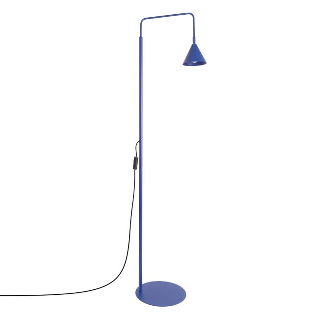 Lampa podłogowa NOX ultramaryna, nowoczesna - 30x30x165cm Sollux