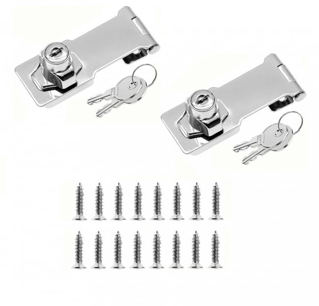 Cadenas à loquet en avec différentes clés, verrou de tiroir, d'armoire ...