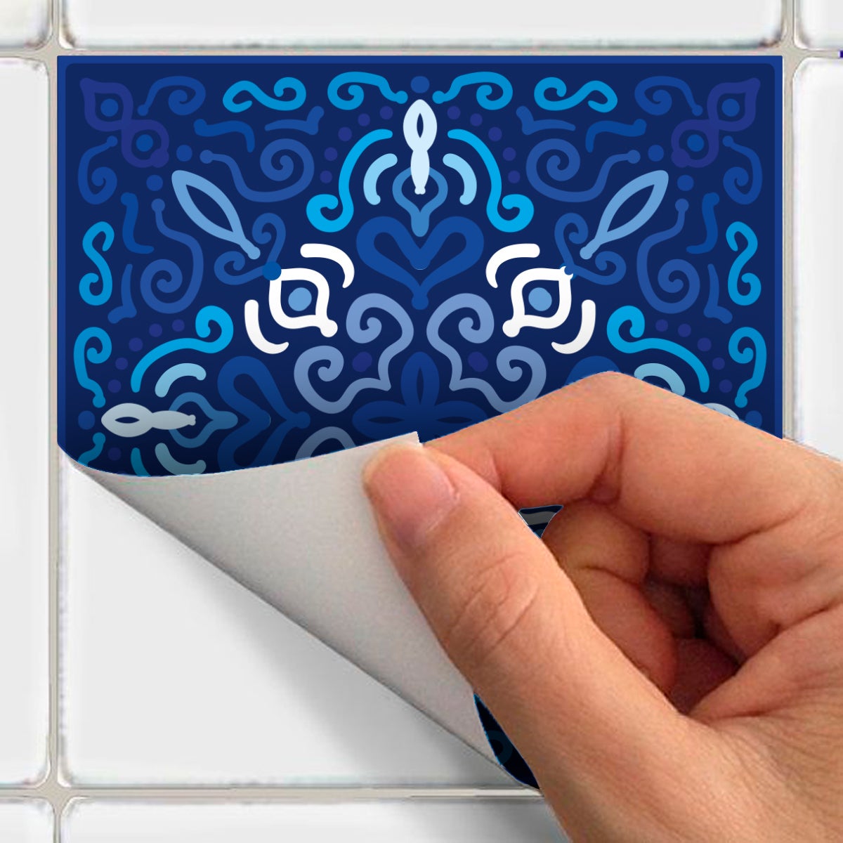 9 adesivi piastrelle di cemento boemo Citlalli - Sticker adesivo - adesivi murali - 9stickers15x15cm - 5