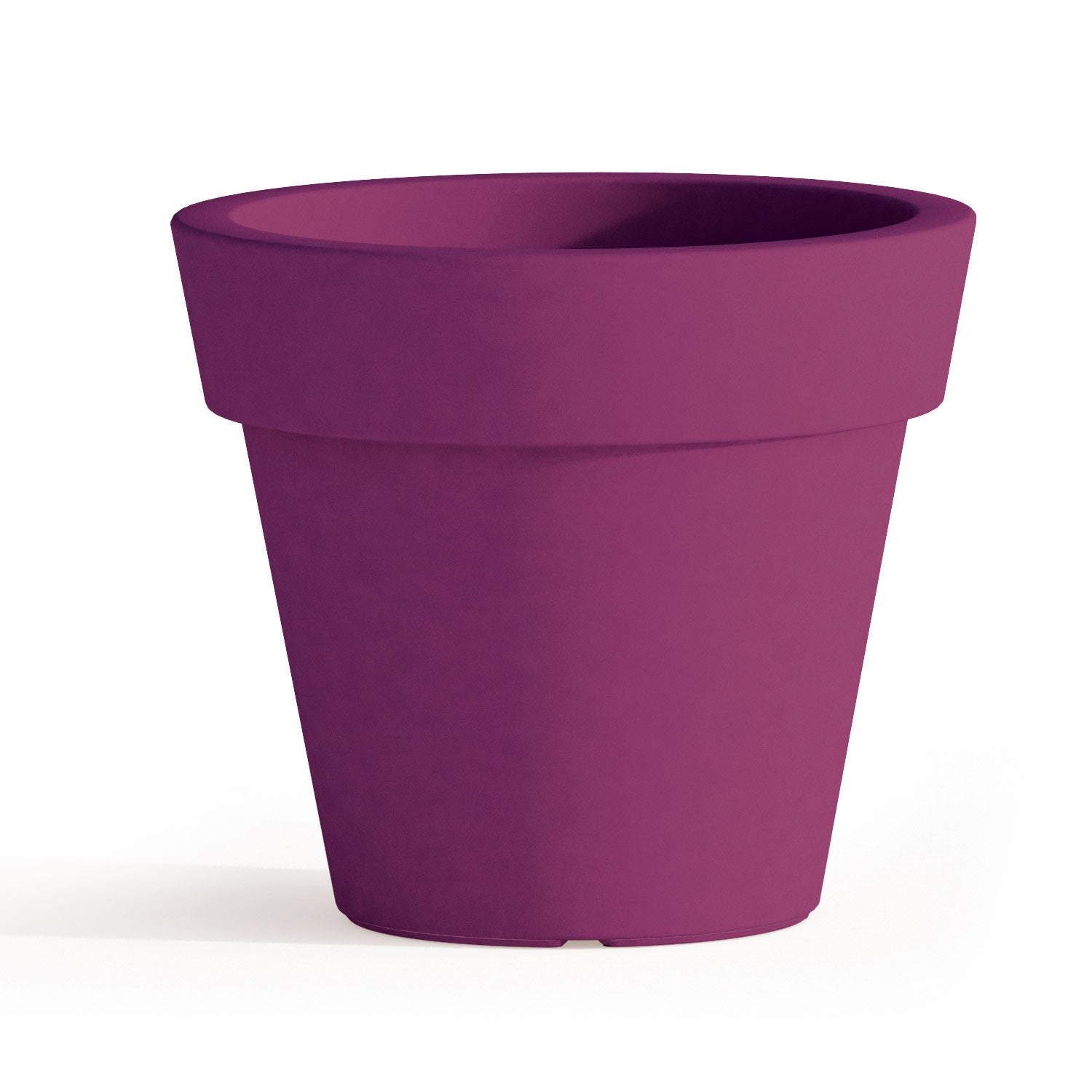Vase moderne XXL au design élégant, Ø110 H95, en polymère violet résistant, pour l'intérieur et l'extérieur - Fabriqué en Italie - Monacis - 5