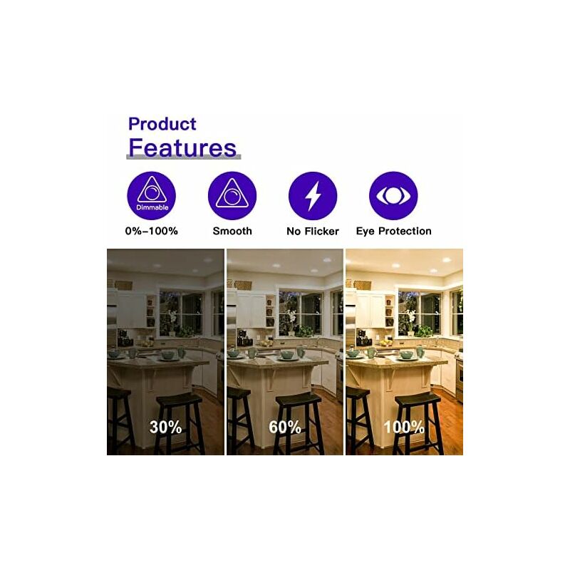 Lot de 12 ampoules halogènes G4 20W 12V 2800 K 2 broches pour hotte, cuisine, salon, chambre - 4