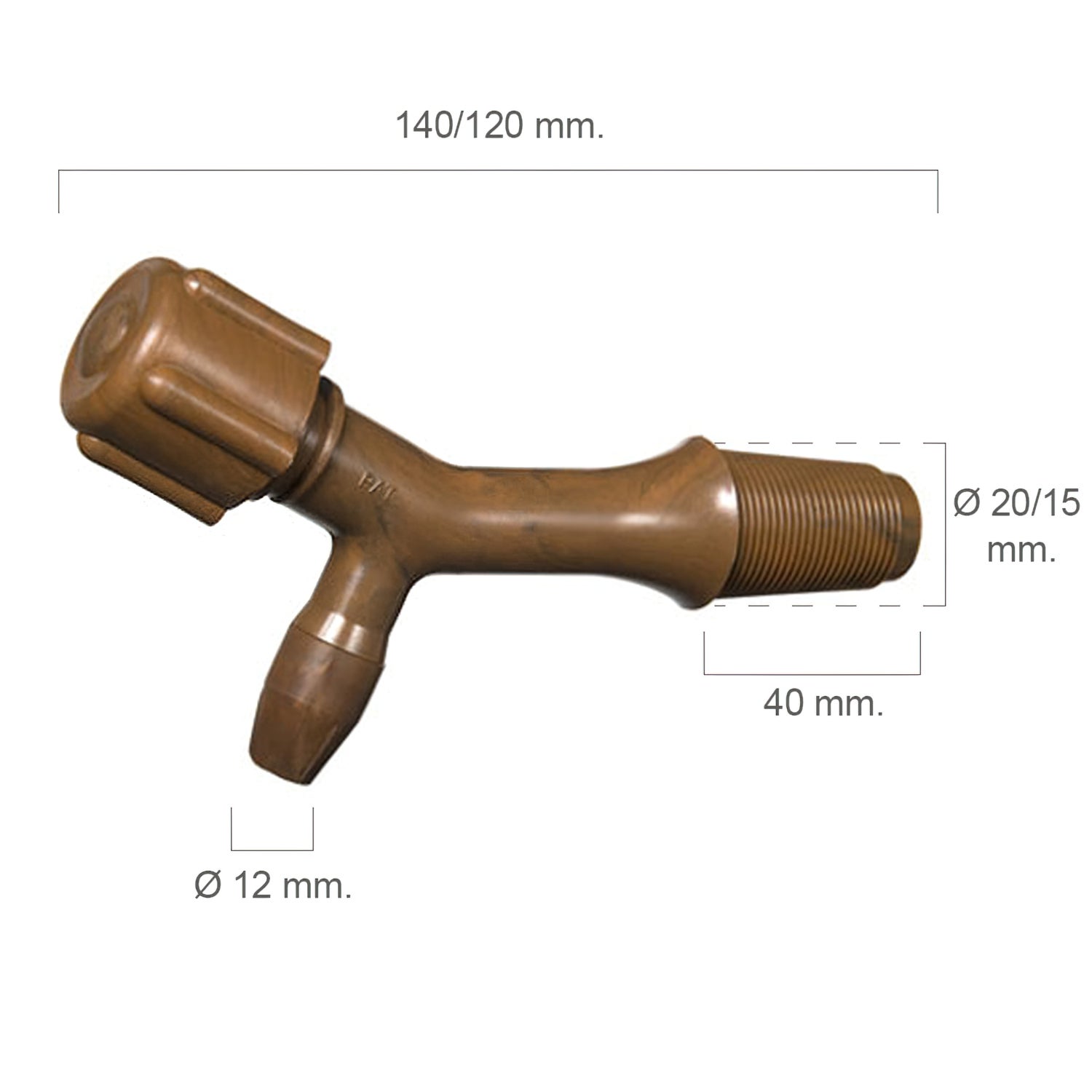 Grifo Barril Plástico Número 1 Para 100 Litros - 2