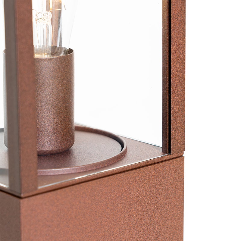 Lampada da terra per esterni industriale marrone ruggine 80 cm IP44 - Charlois - 3