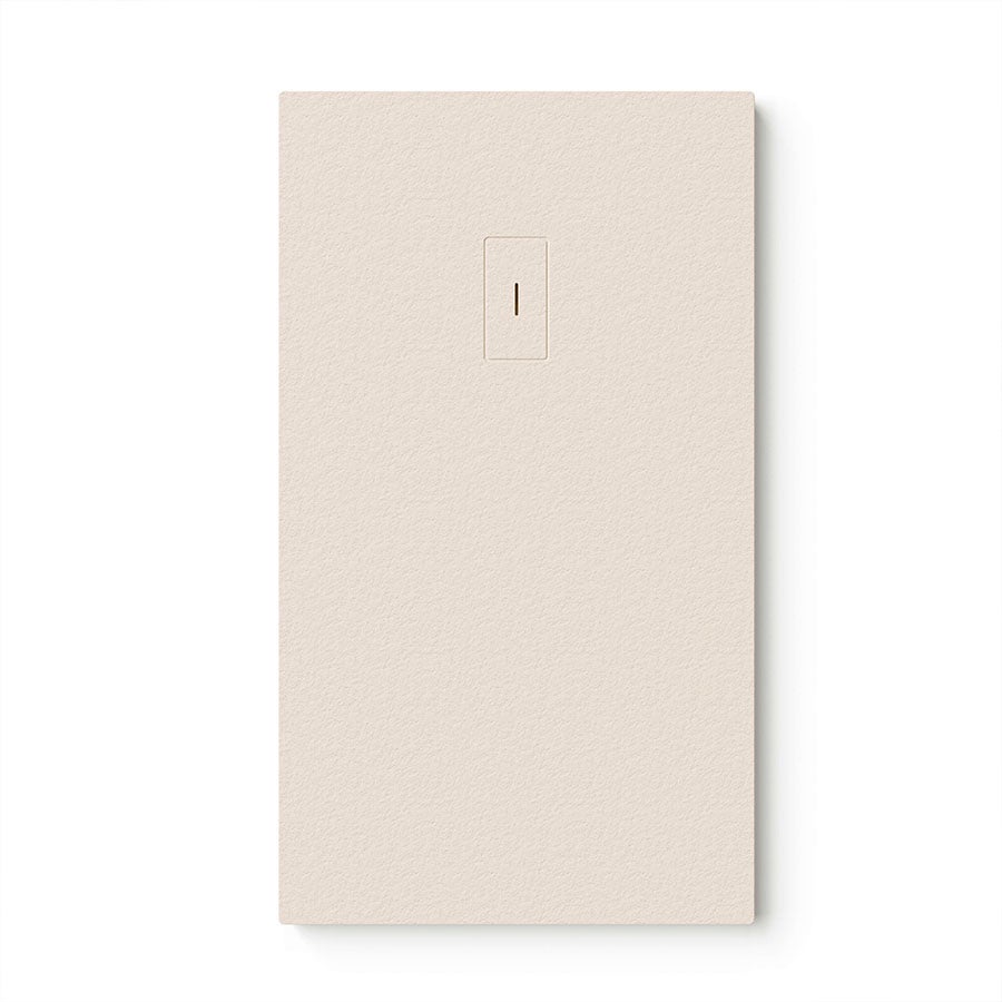 KOES - Receveur de douche en résine modèle OBI - 90x140 - Crème RAL 1013 - 4