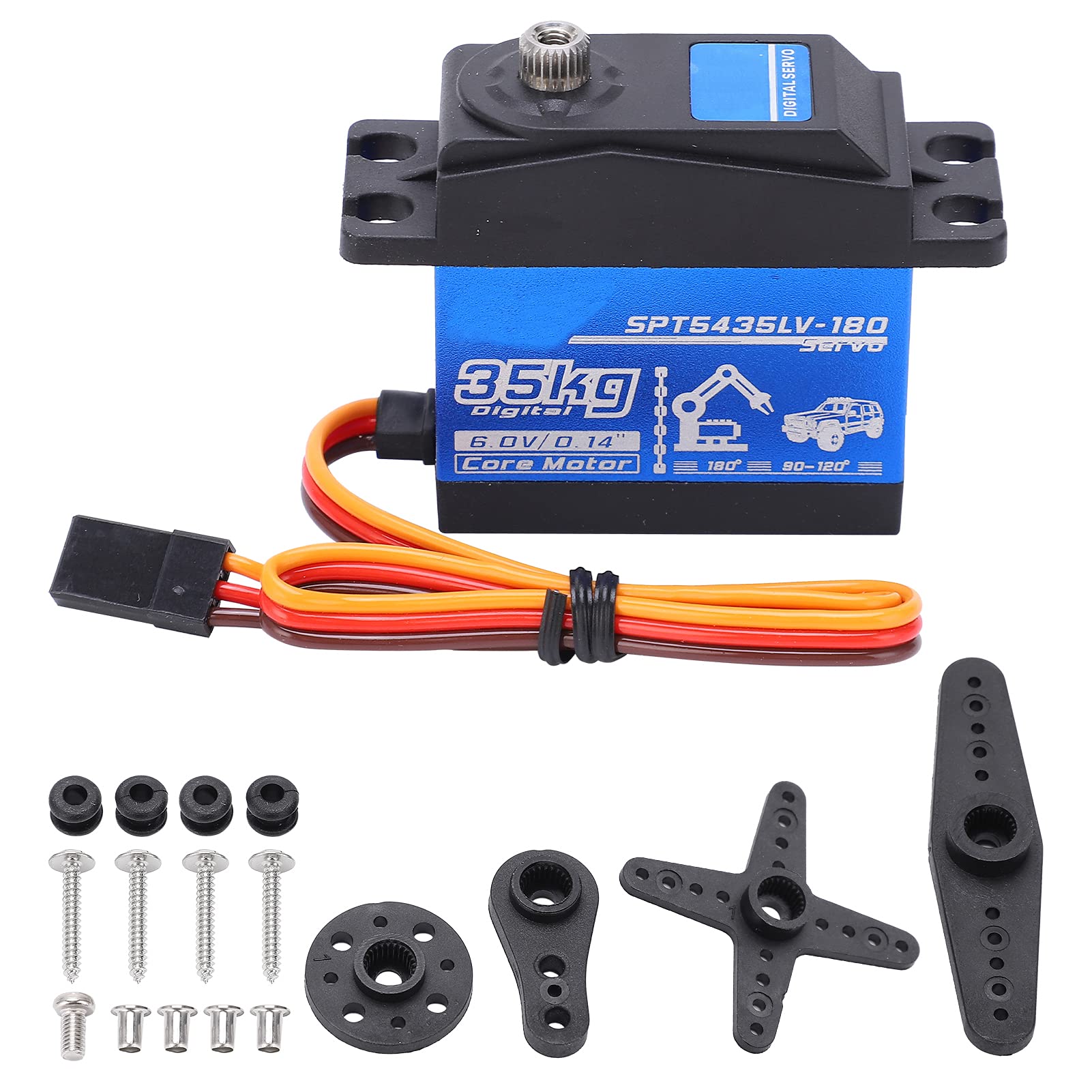 Kit de servomoteur sans balais S35A ESC 3600KV, 2.2kg, pour voiture RC 1/14 1/16 | Leroy Merlin