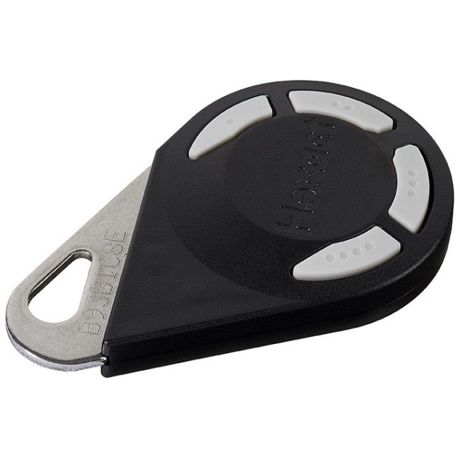 Emetteur Aiphone bi-technologie hexact 4 canaux 868mhz noir incopiable et incassable - 2