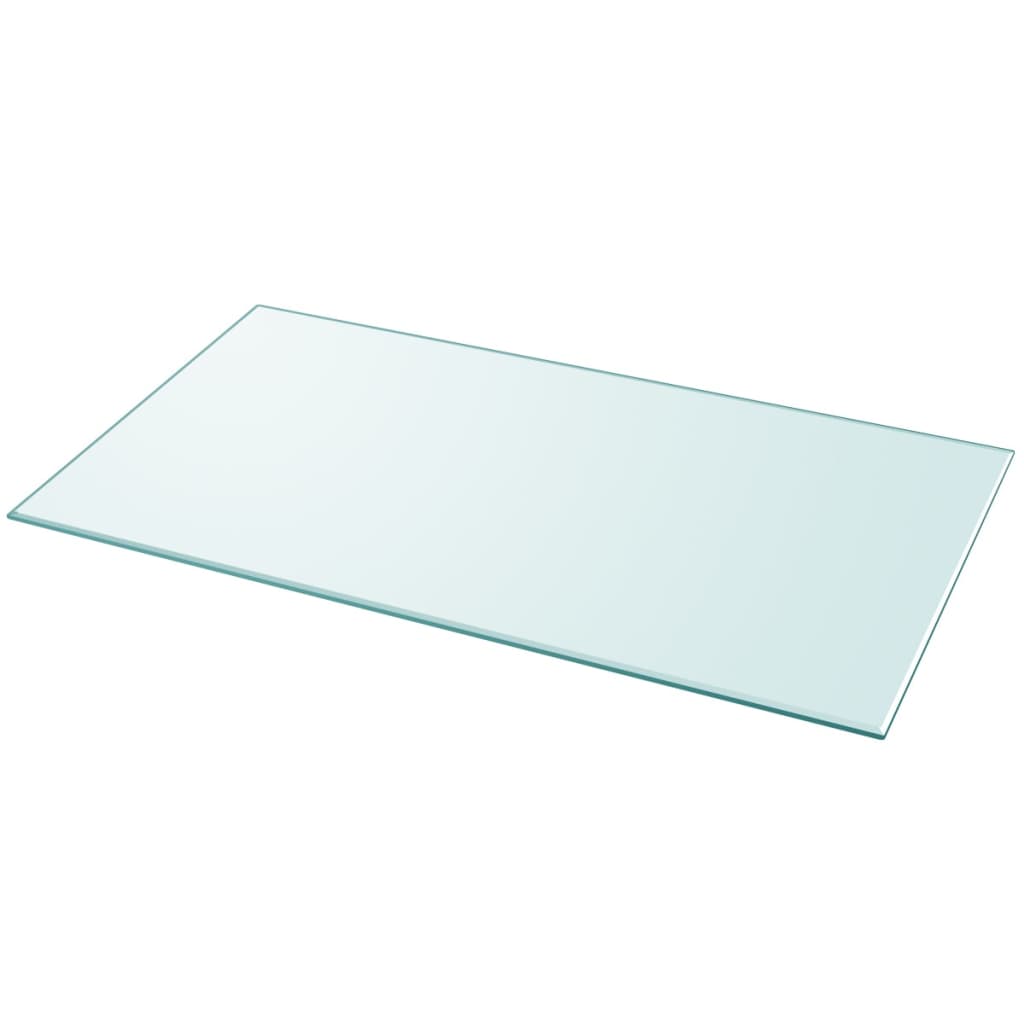 Dessus de bureau | Plateau De Table | Dessus de table rectangulaire en verre trempé 1200 x 650 mm CFW82478 - 2