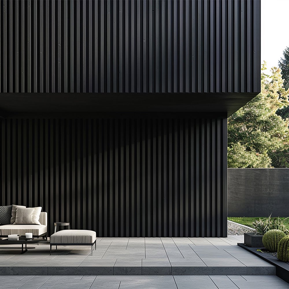 Home Deluxe - Revêtement de façade en WPC DUVAR - Couleur : anthracite, dimensions : 2 m² env. 190 x 21,9 x 2,6 cm, matériel de montage inclus I - 4