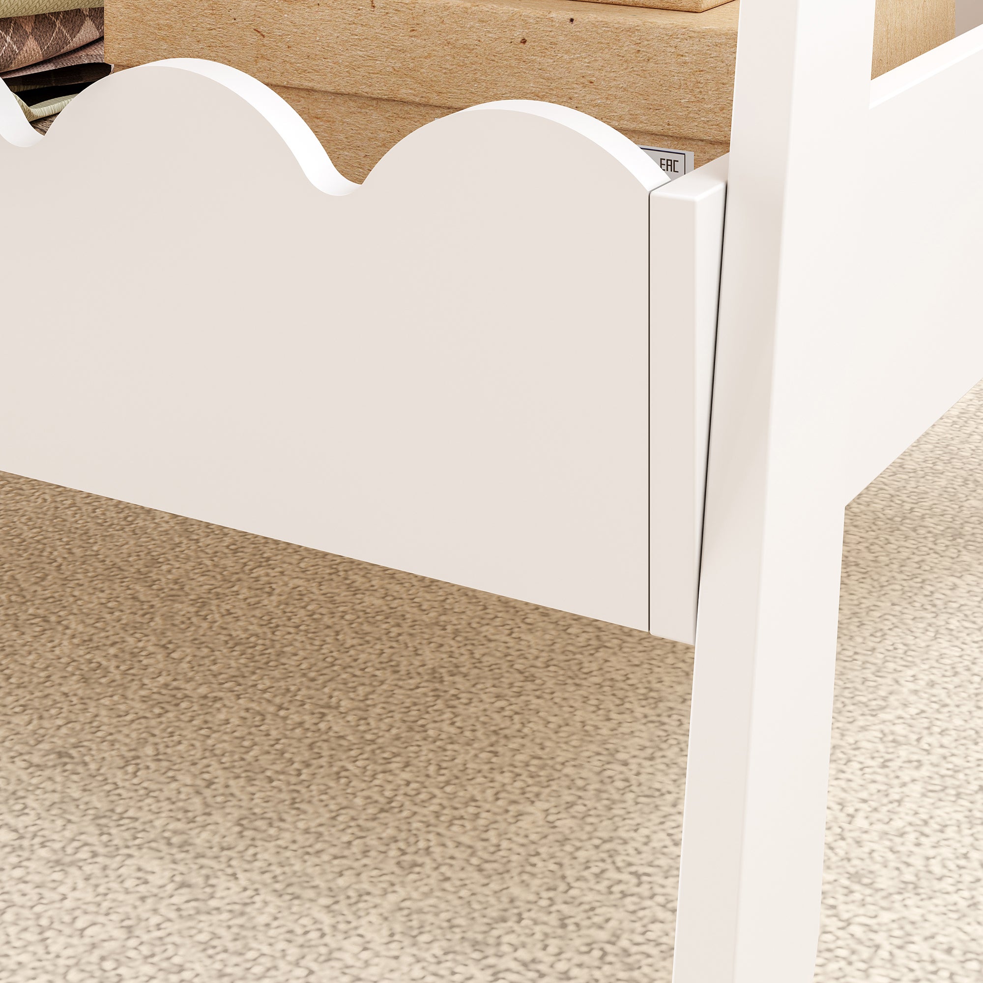 Portemanteau pour enfants Vestnes 99 x 66 x 38 cm blanc [en.casa] - 5