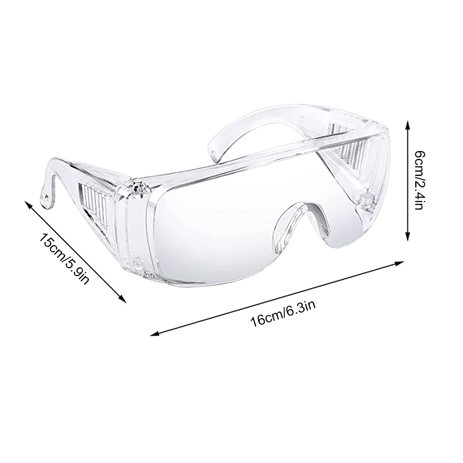5 Pièces Lunettes de Sécurité Anti-Poussière et Anti-Buée pour Usage Quotidien, Bricolage, Laboratoire, Soudage, Meulage - 5