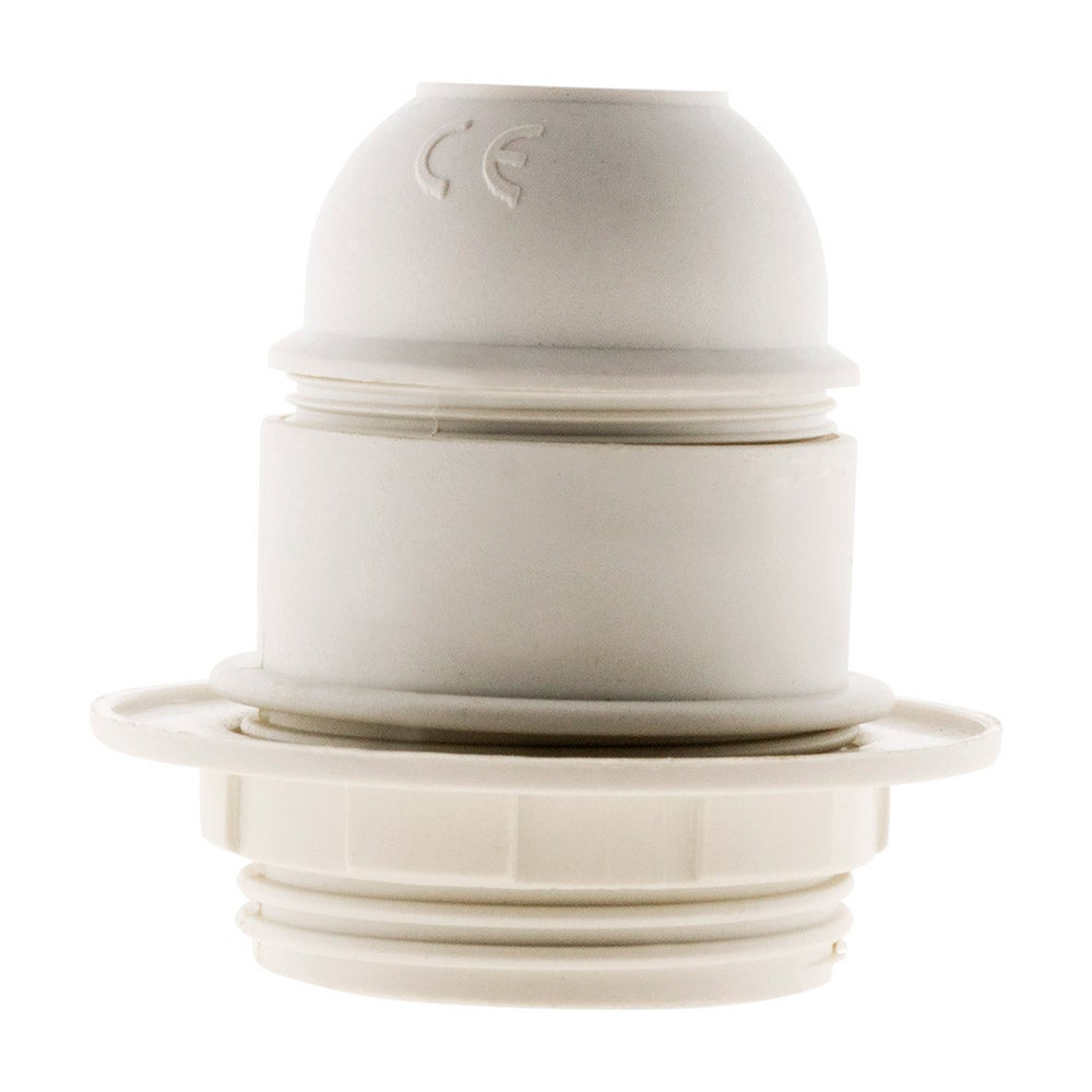 Attacco E27 + anello - bianco - Zenitech - 2