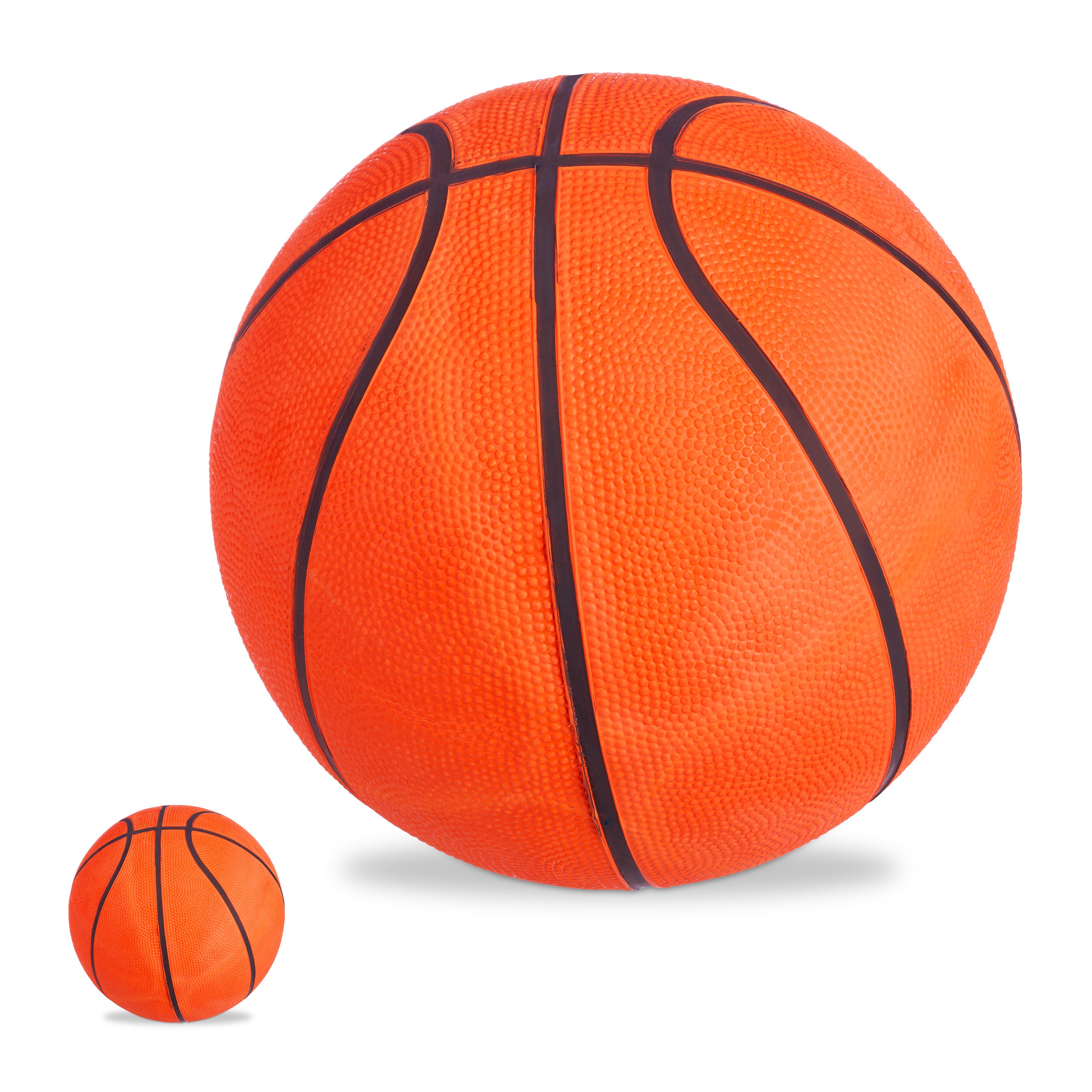 Ballon De Basket Taille 7 Sinarius + Pompe - Caoutchouc Durable Intérieur/Extérieur - Ado & Adulte