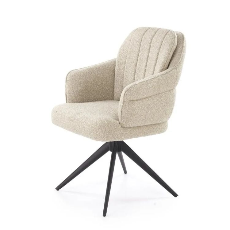 Krzesło tapicerowane K570 beżowe obracane