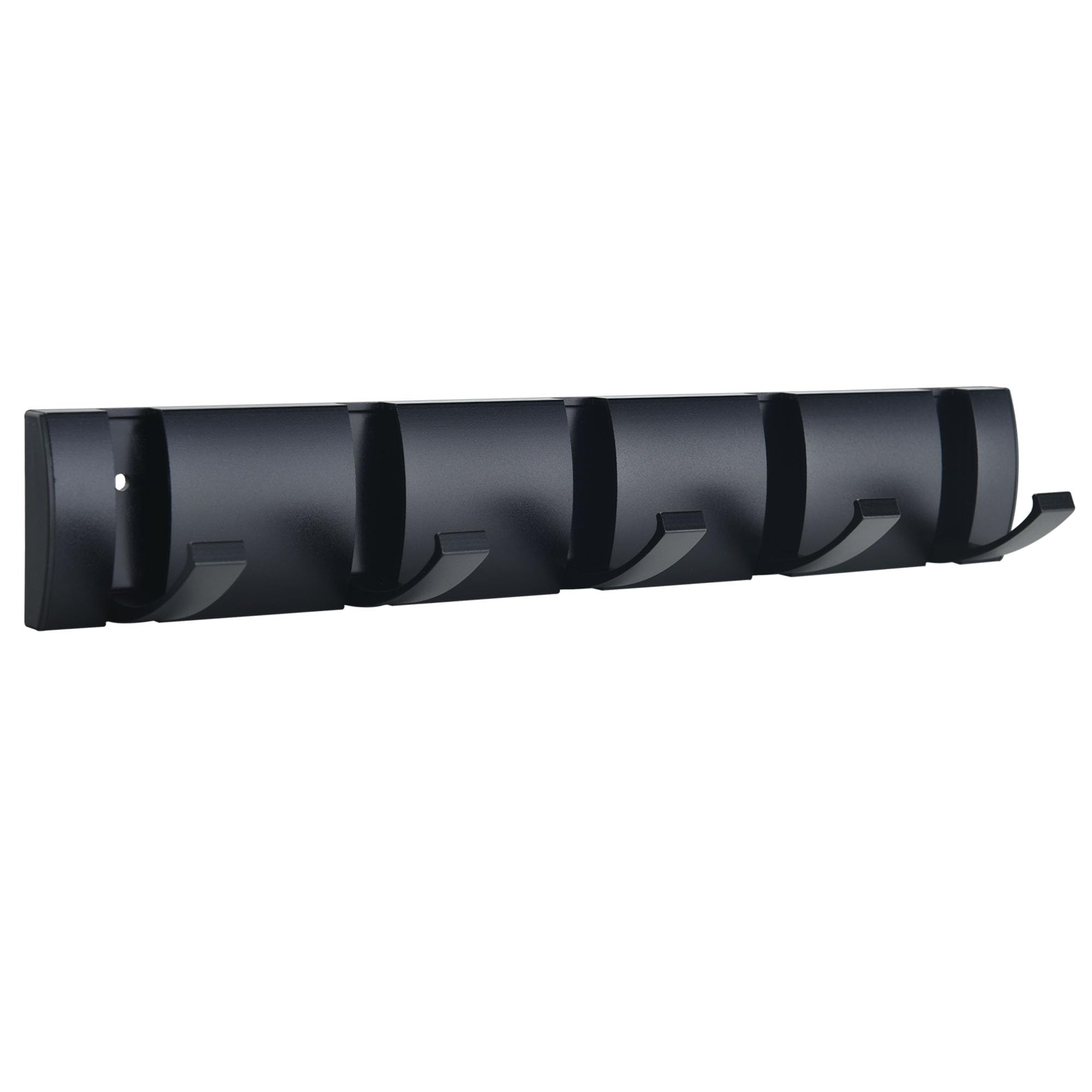 Appendiabiti Da Parete Pieghevole A Scomparsa, Larghezza Regolabile 83-115 Cm, Con Ritorno Morbido, Colore Argento
