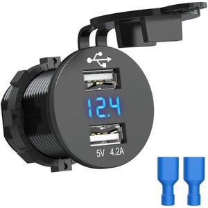 MEIRIYFA Cavo di prolunga per presa accendisigari femmina per auto, confezione da 2 pezzi, adattatore per presa accendisigari femmina con 12 AWG
