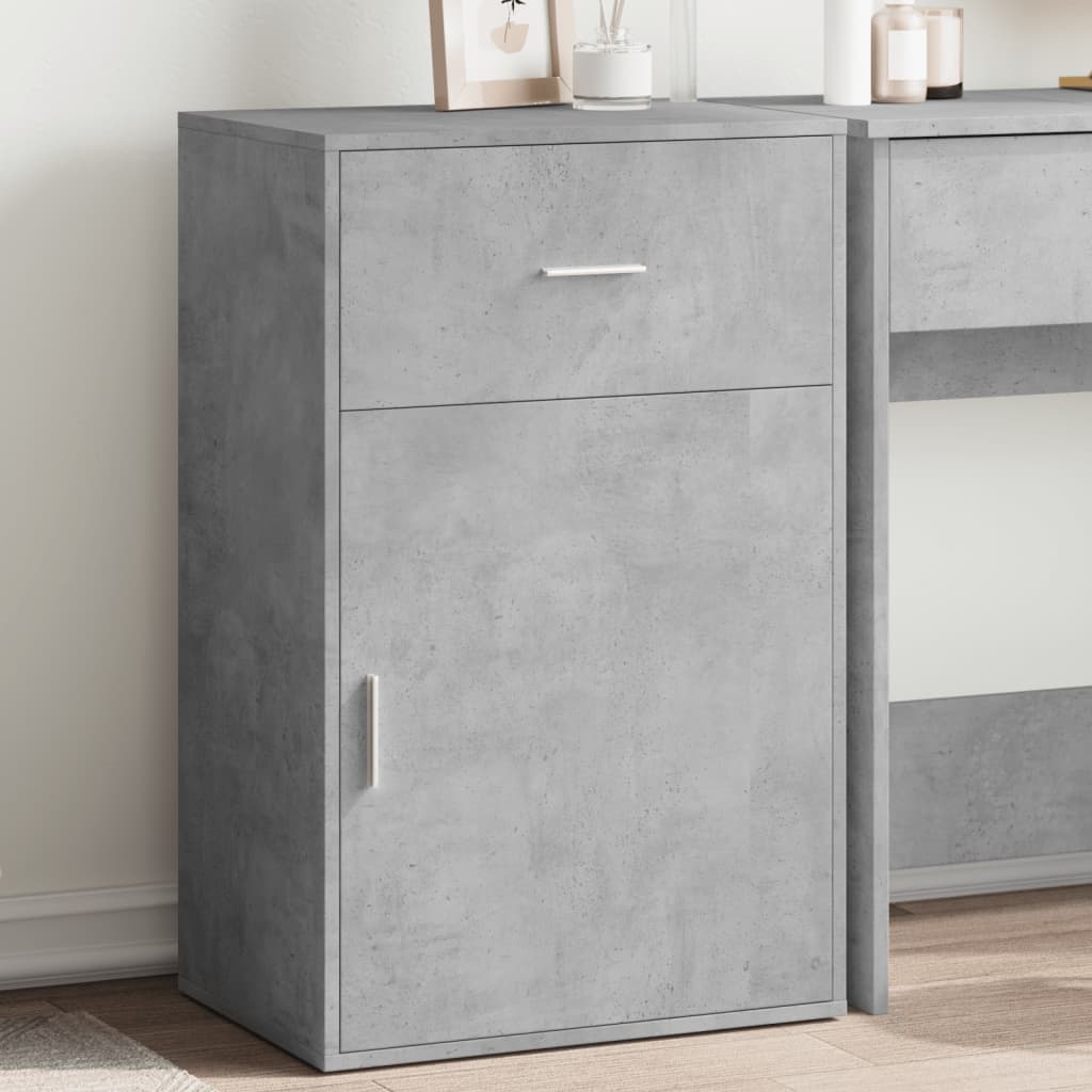 Armoire de rangement Meuble de rangement gris béton 56,5x39x90 cm