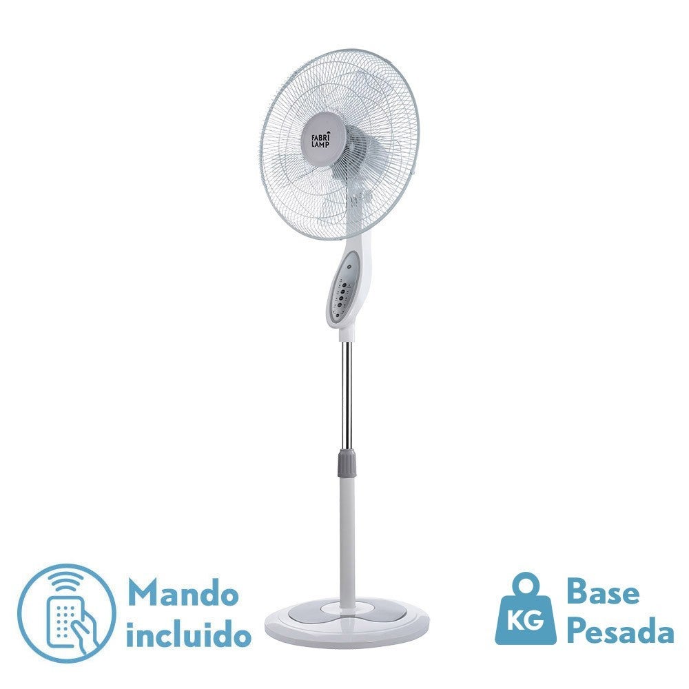 Ventilateur sur pied ajustable 45cm 55W Blanc - HEALLUX - Mr.Bricolage