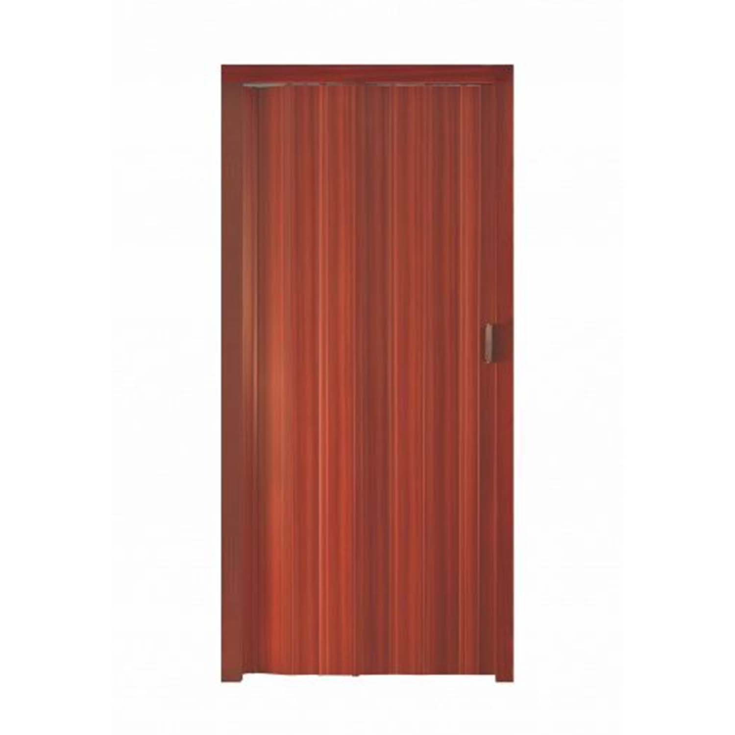 Porte accordéons pliante intérieur en kit en PVC Acajou 82x210 cm mod ...