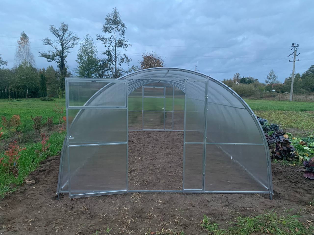 Szklarnia ogrodowa Tunel 3,5x2 m profile 40x20 poliwęglan 6mm - Szklarnia z poliwęglanu