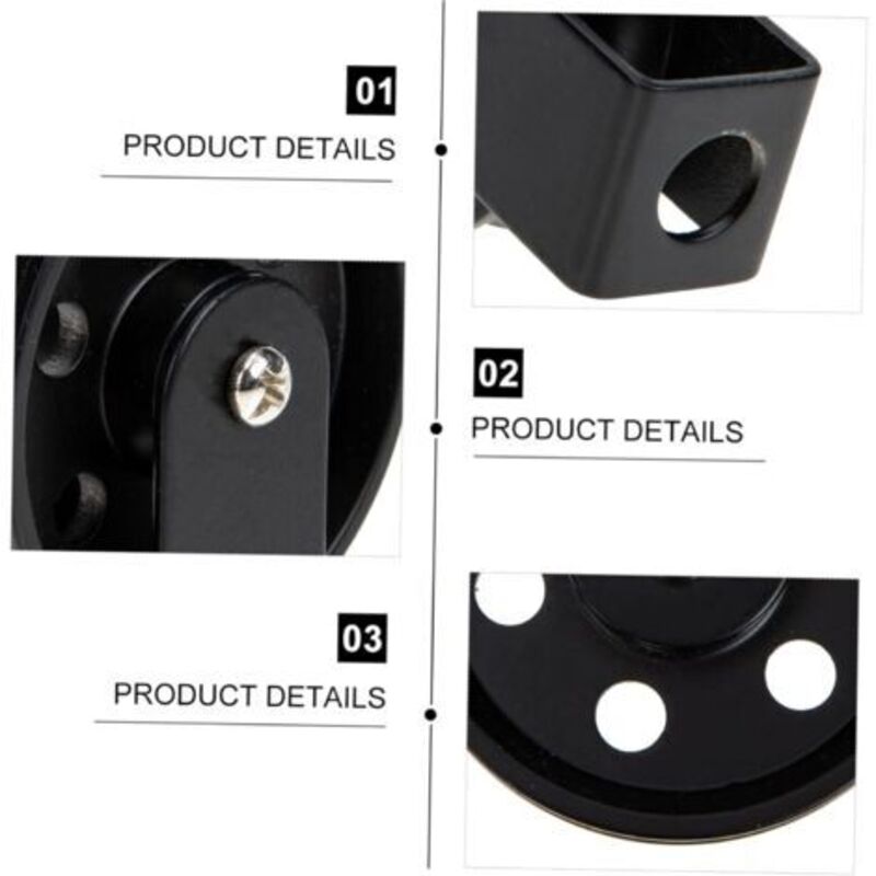 （2 Pièces ）Accessoires D'éclairage Suspension Poulie Roue Appliques Murales Noires Lampe Murale Roue En Fer Roue Rétro Corbeaux Roues De Chariot ,5 c - 3