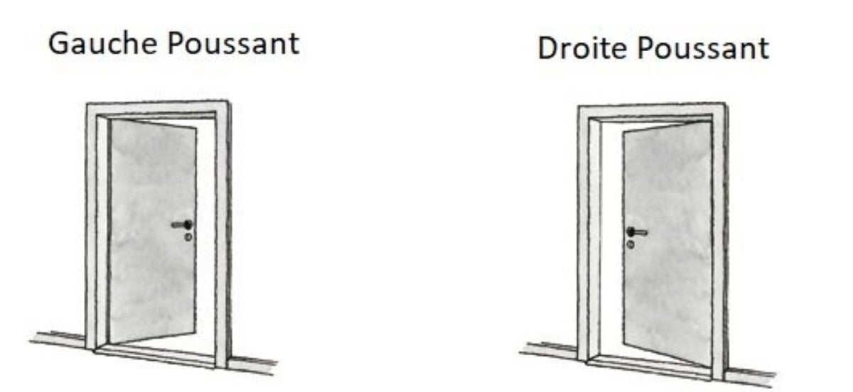 Bloc Porte Effet Chêne Anthracite Grey Oak H204 X L83 Cm Côte Tableau P.droit Gd Menuiseries - 4