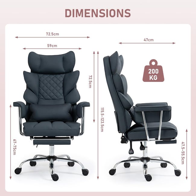 Sedia da ufficio ergonomica con poggiapiedi, comoda sedia da gioco e da ufficio, rotazione a 360°, comfort ottimale (verde) | Leroy Merlin Sedia da ufficio ergonomica con poggiapiedi, comoda sedia da gioco e da ufficio, rotazione a 360°, comfort ottimale (verde) | Leroy Merlin