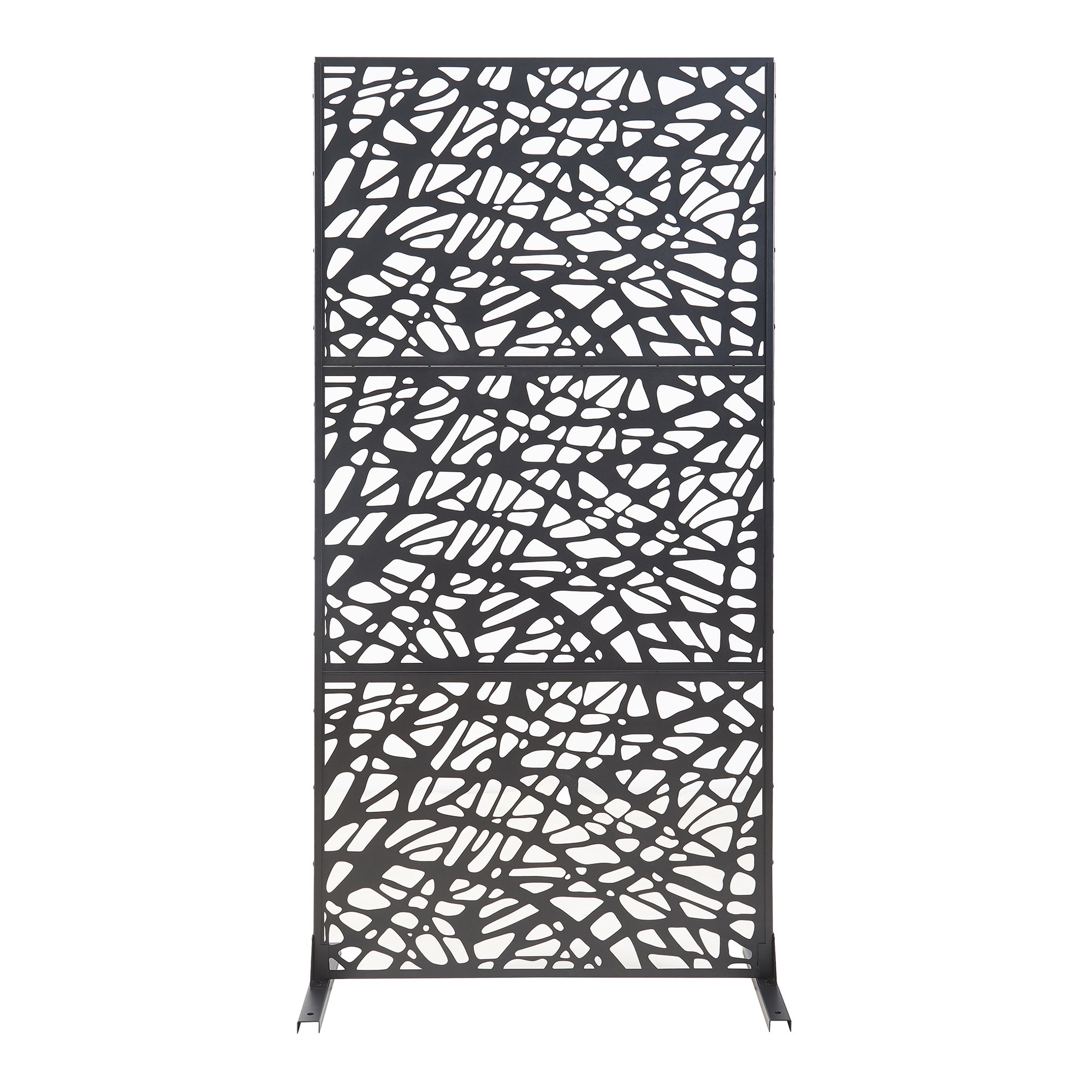 Divisória para interior Poskind em aço 200x100x50 cm preto [casa.pro] - 3