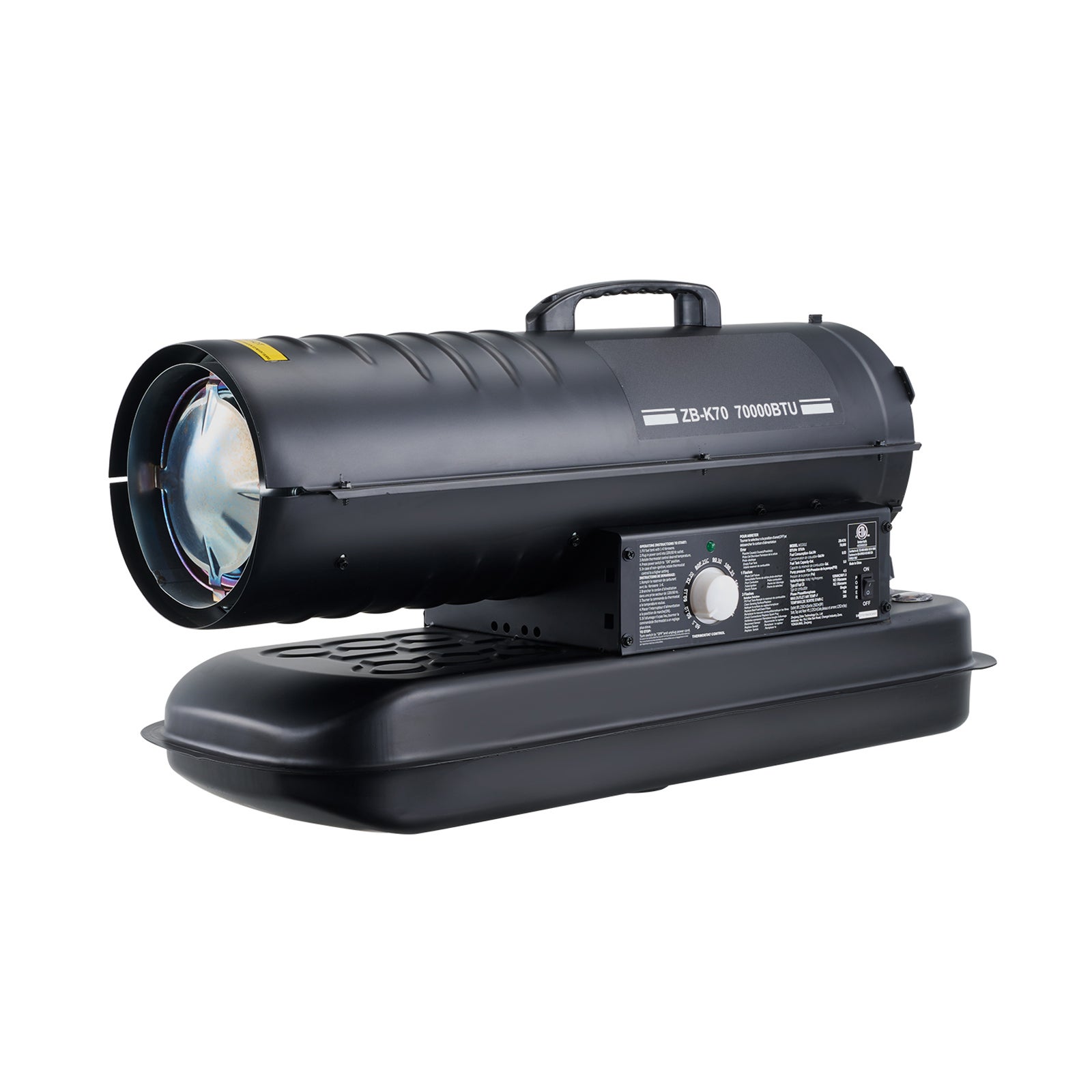 Chauffage portatif SucceBuy kérosène / diesel 70 000 BTU avec thermostat et réservoir 19 L, idéal maison, atelier, chantier et usage industriel - 3