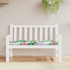 Bjird Cuscino per Panchina - Cuscini Morbidi per Seduta e Schienale, Cuscino per panche da giardino a dondolo, Cuscino per panca altalena Hollywood - 150 cm (3 x 50 cm) - rosso
