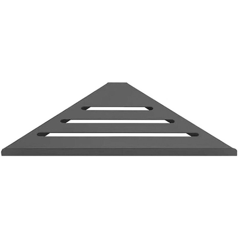 Półka prysznicowa ze stopu aluminium, trójkątna półka narożna do łazienki, kosz na kosmetyki montowany na ścianie, czarny