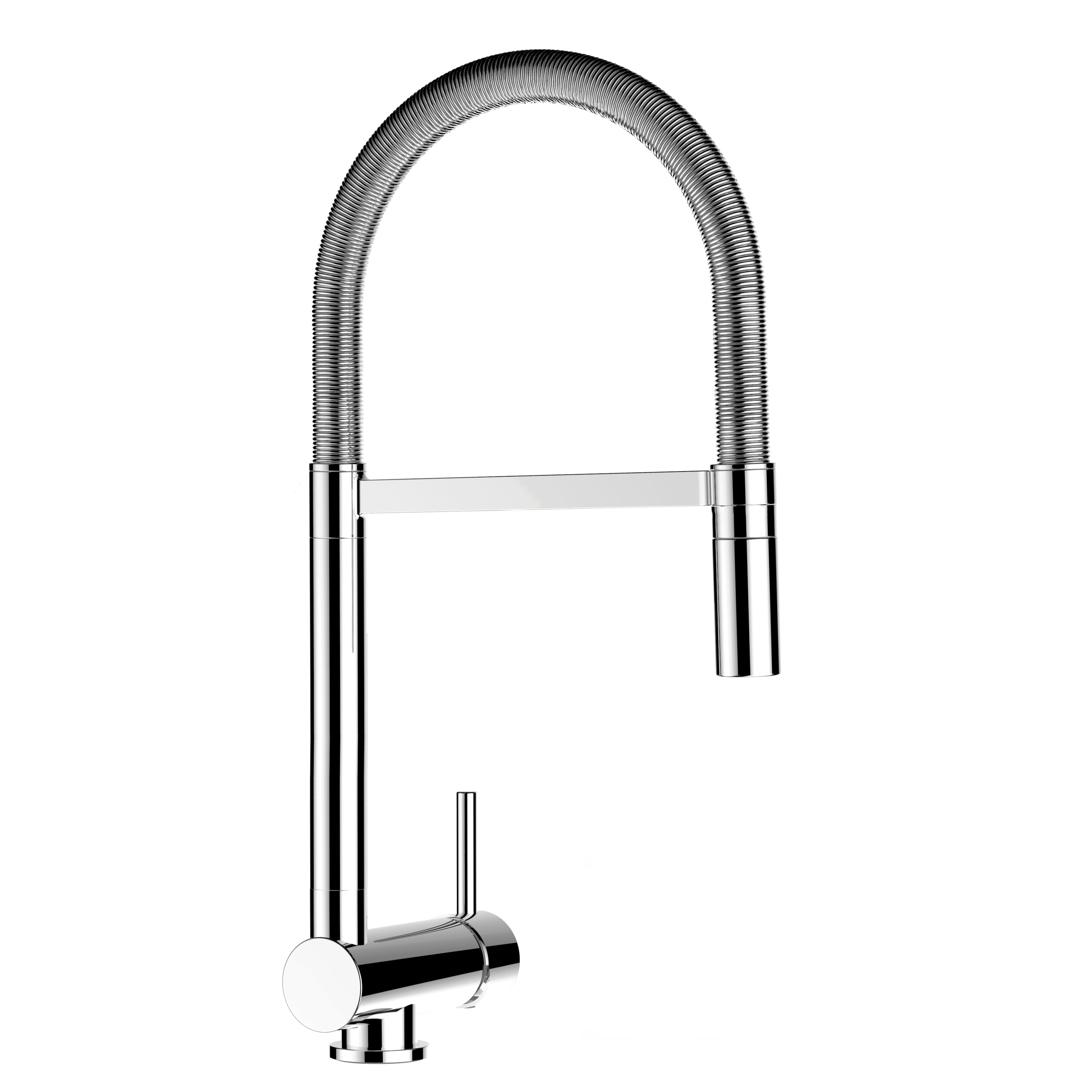 Robinets Mitigeur Nobili – Bec Haut 240 Mm, Chromé, Avec Douchette, Lot De 2