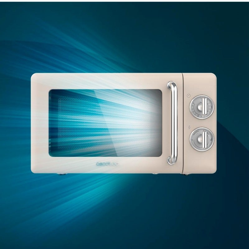 MICROONDAS CECOTEC 01704 PROCLEAN 3010 20L 700W S/GRILL RETRO BEIGE - 2