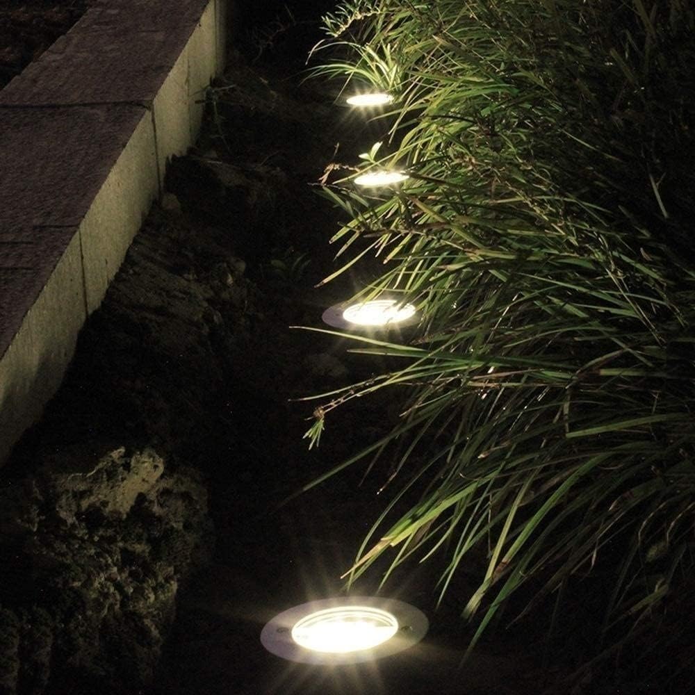 Wodoodporne reflektory solarne LED IP65 do ogrodu i trawnika, chłodna biel - 3